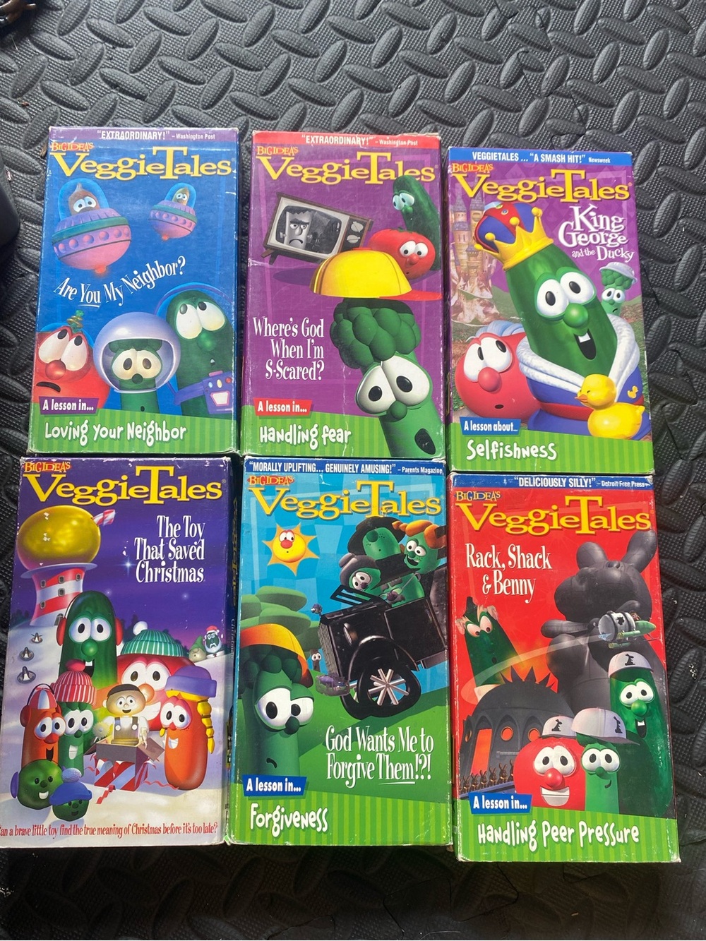 VHS tapes veggie tales movies (6)